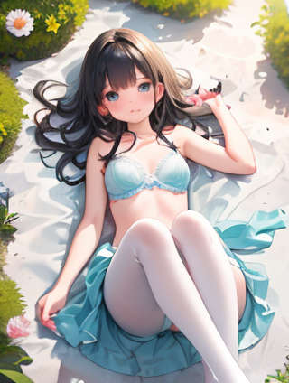黑色打底袜与甜美可爱的少女头像