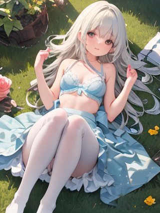 黑色打底袜与甜美可爱的少女头像