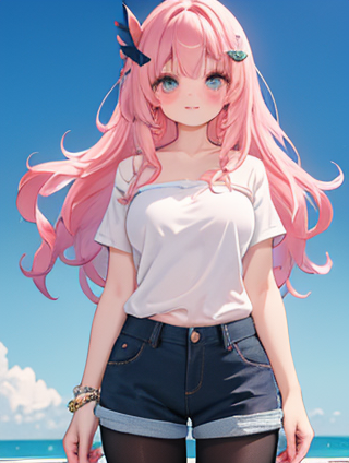 灰色连裤袜与黑色短裤的混搭艺术：时尚界的独特风景