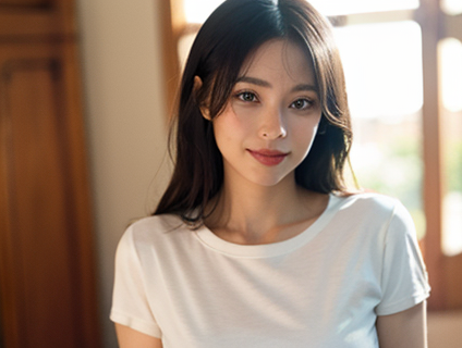 打底女裤与白色背心的搭配之美